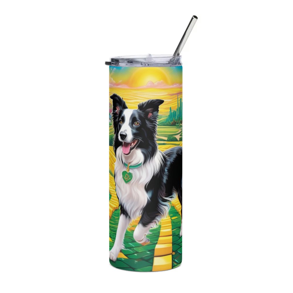 PugMug Custom Border Collie Stainless Steel Tumbler