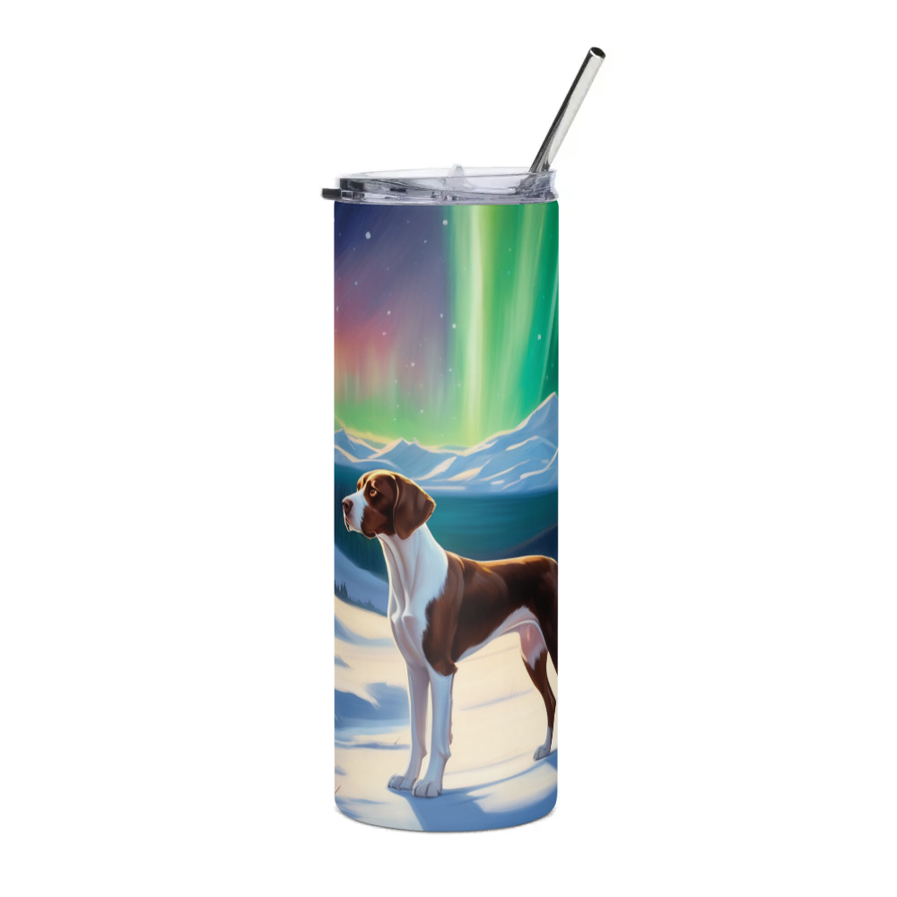 PugMug Custom Pointer Dog Stainless Steel Tumbler