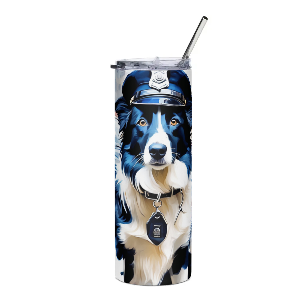 PugMug Custom Border Collie Stainless Steel Tumbler