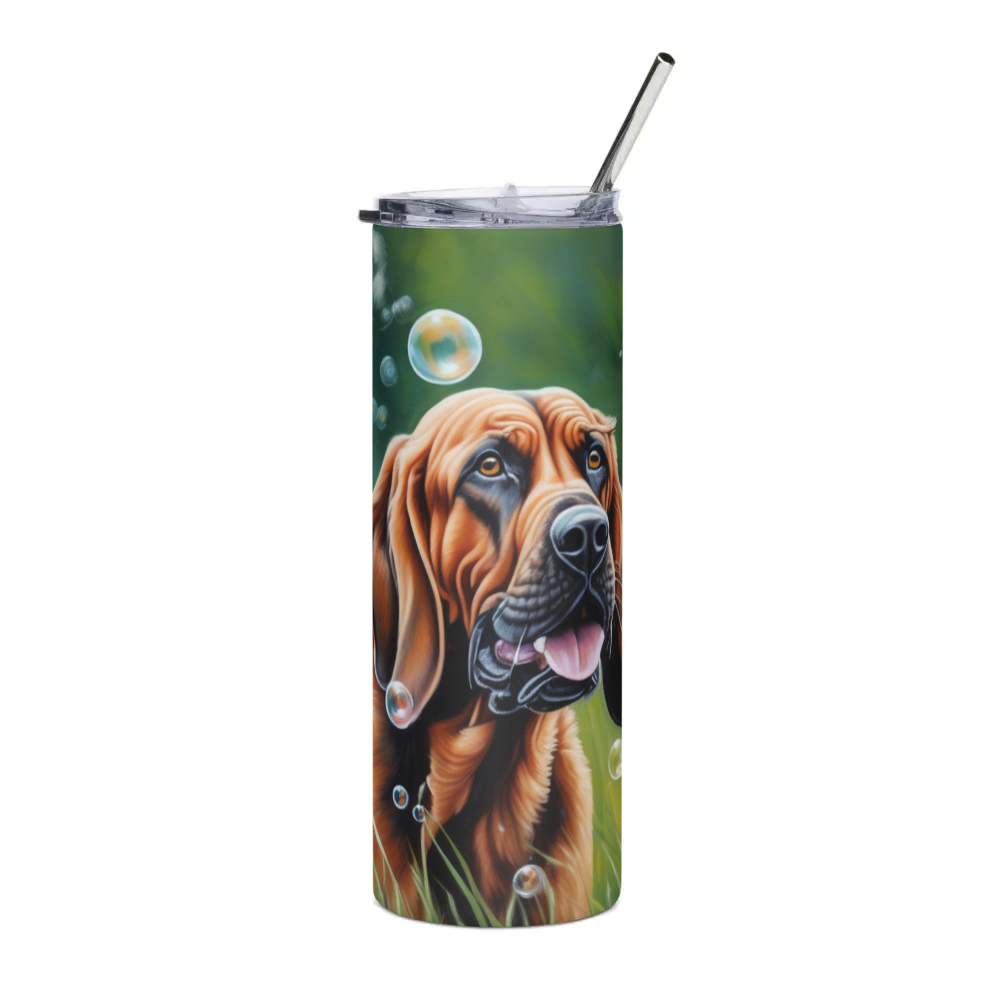 PugMug Custom Bloodhound Stainless Steel Tumbler