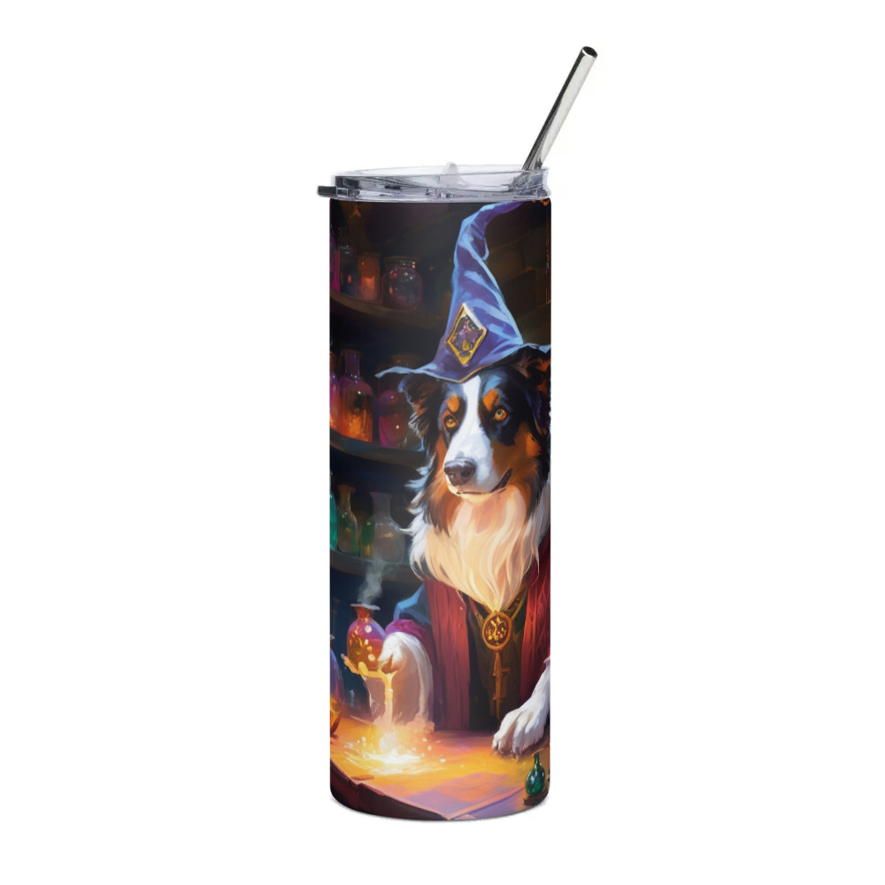 PugMug Custom Miniature American Shepherd Stainless Steel Tumbler