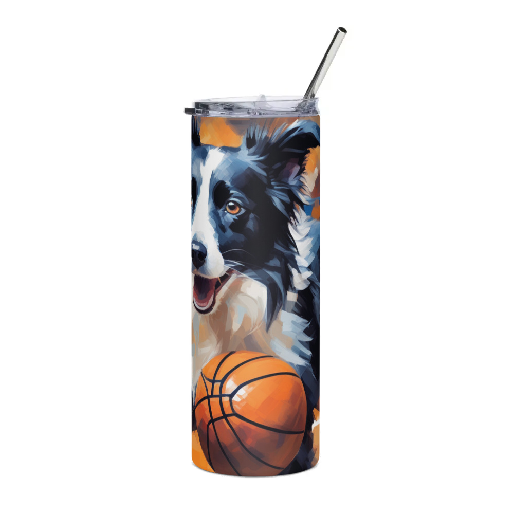 PugMug Custom Border Collie Stainless Steel Tumbler
