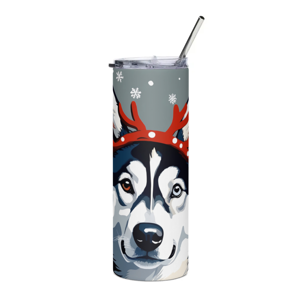 PugMug Custom Siberian Husky Stainless Steel Tumbler