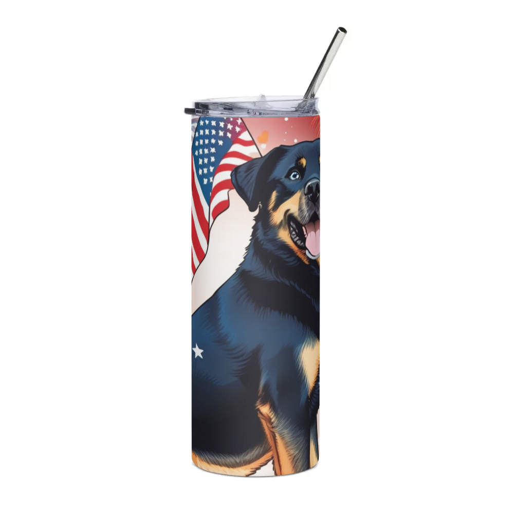 PugMug Custom Blue Stainless Steel Tumbler