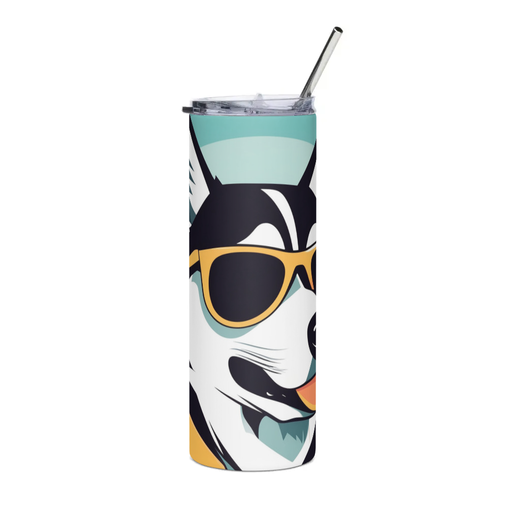 PugMug Custom Siberian Husky Stainless Steel Tumbler