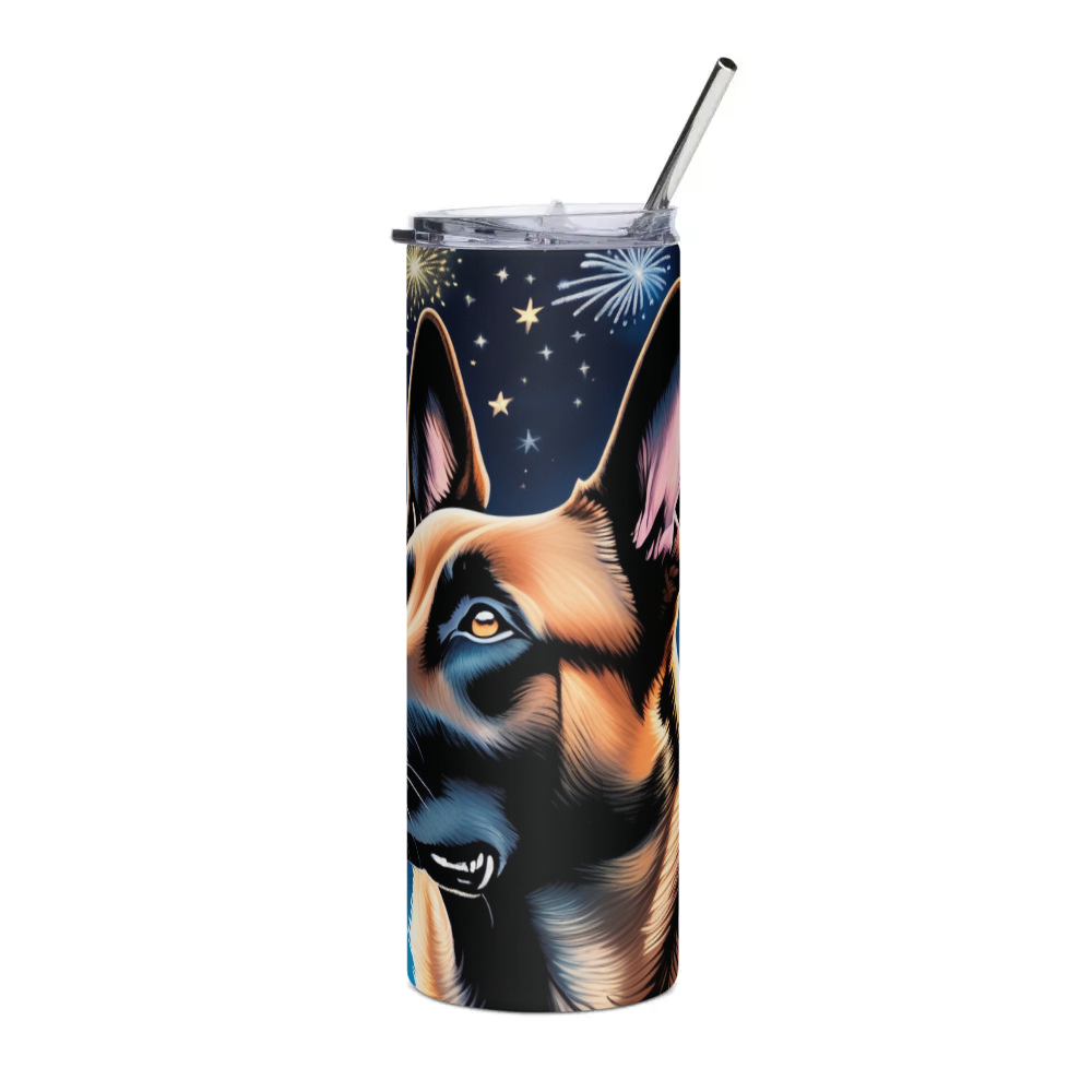 PugMug Custom Belgian Malinois Stainless Steel Tumbler