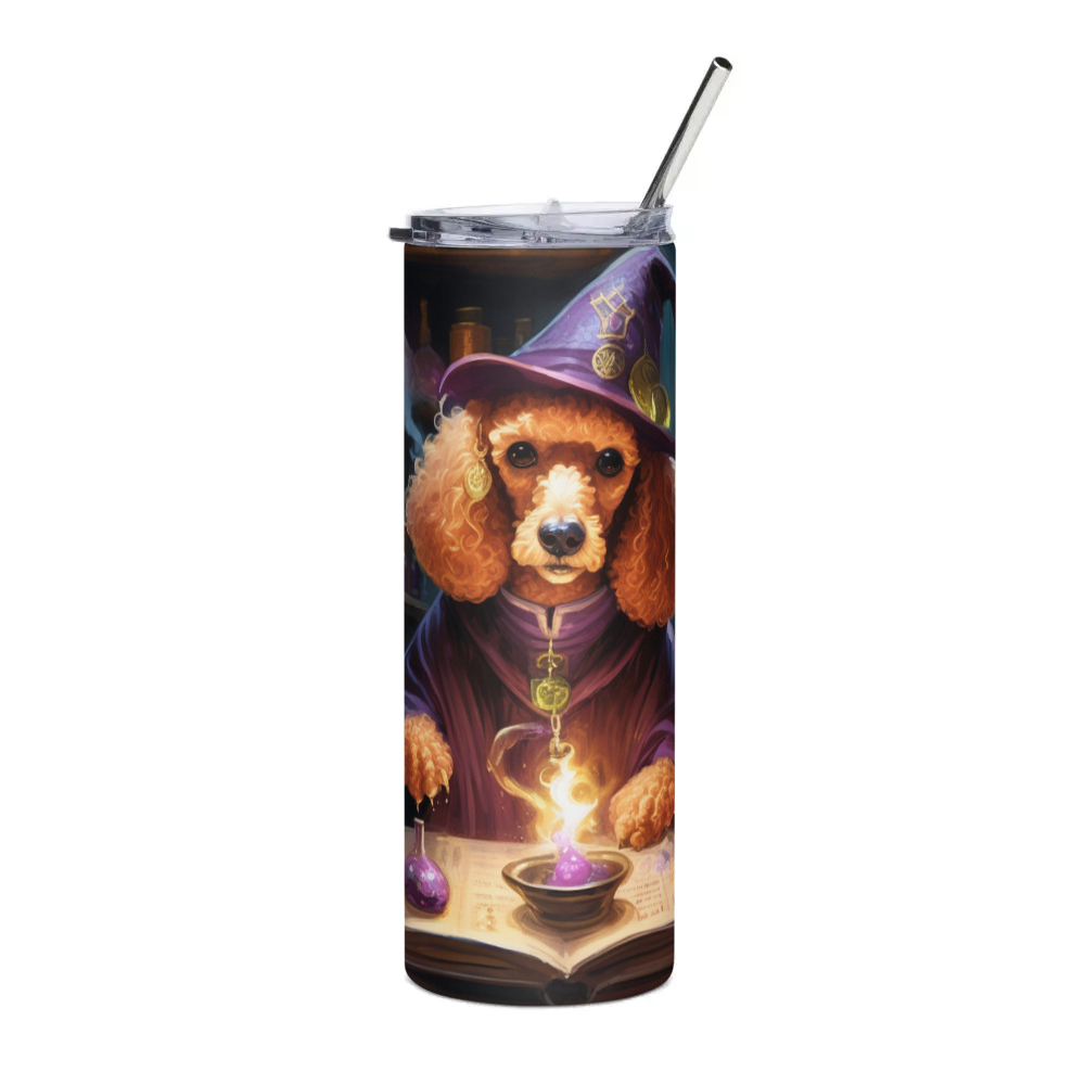 PugMug Custom Tan Poodle Stainless Steel Tumbler