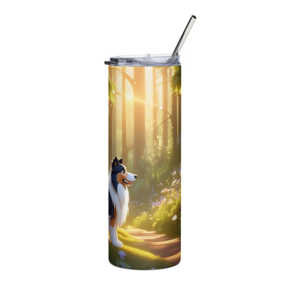 PugMug Custom Collie Stainless Steel Tumbler