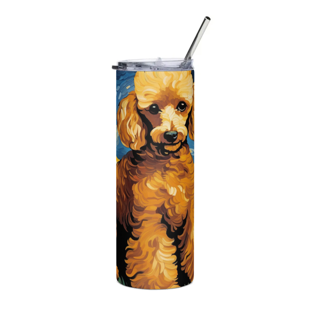 PugMug Custom Tan Poodle Stainless Steel Tumbler