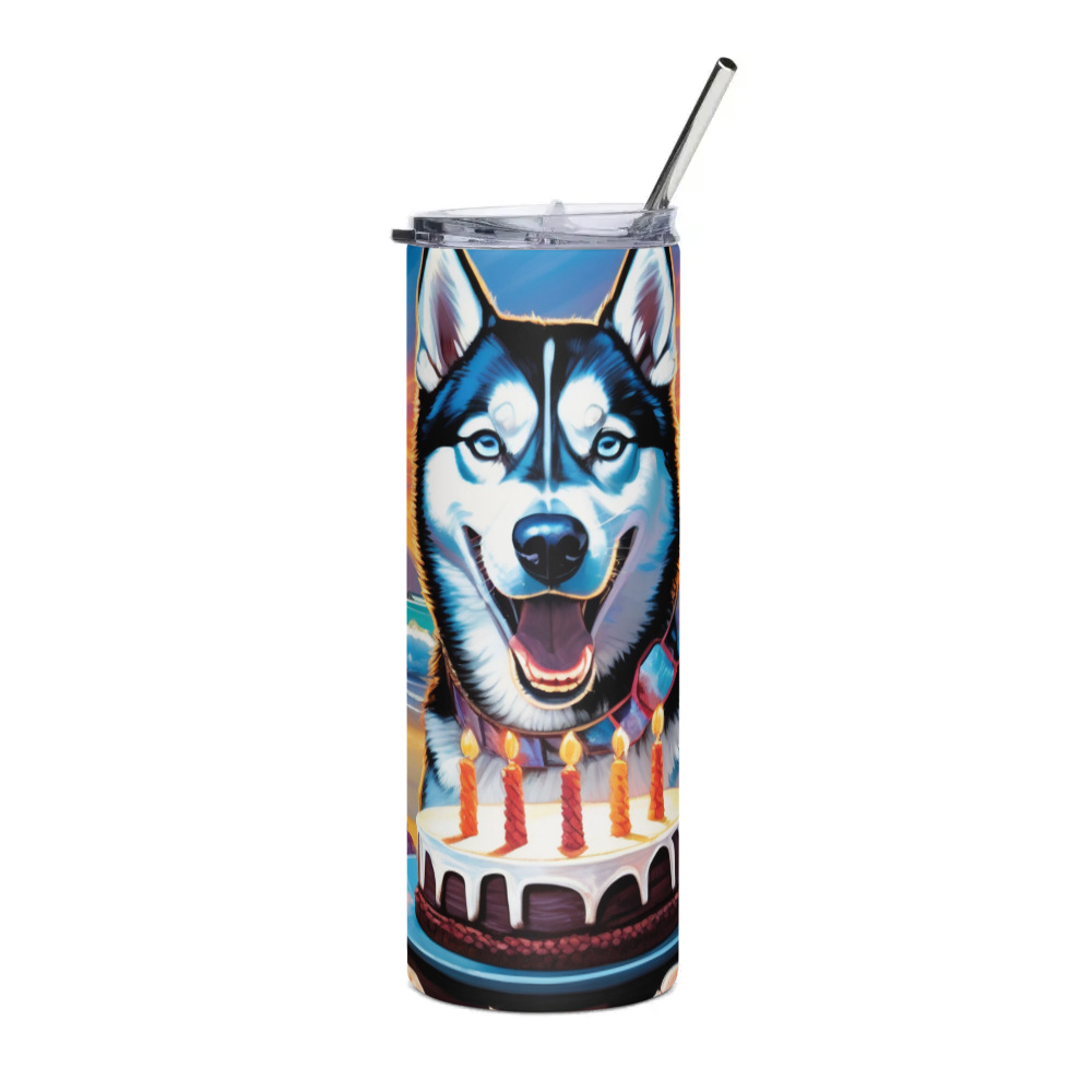 PugMug Custom Siberian Husky Stainless Steel Tumbler