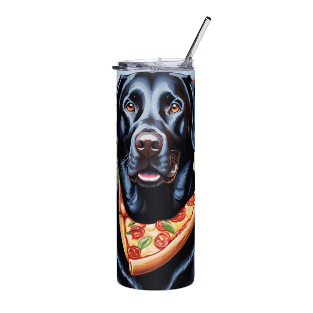 PugMug Custom Black Labrador Retriever Stainless Steel Tumbler