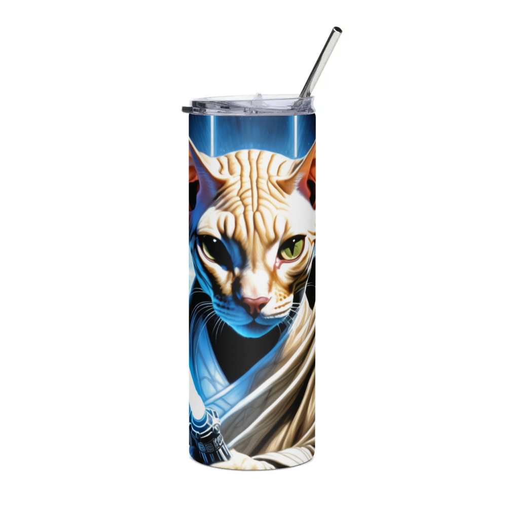 PugMug Custom Tabby Sphynx Cat Stainless Steel Tumbler