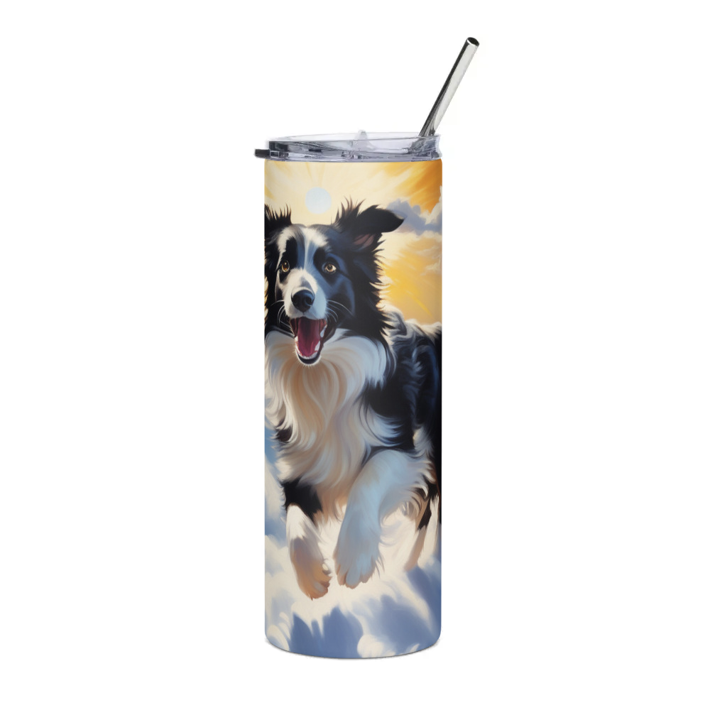 PugMug Custom Border Collie Stainless Steel Tumbler