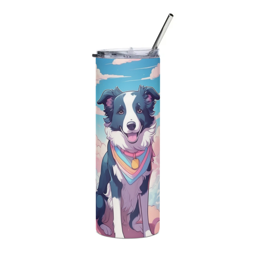 PugMug Custom Border Collie Stainless Steel Tumbler