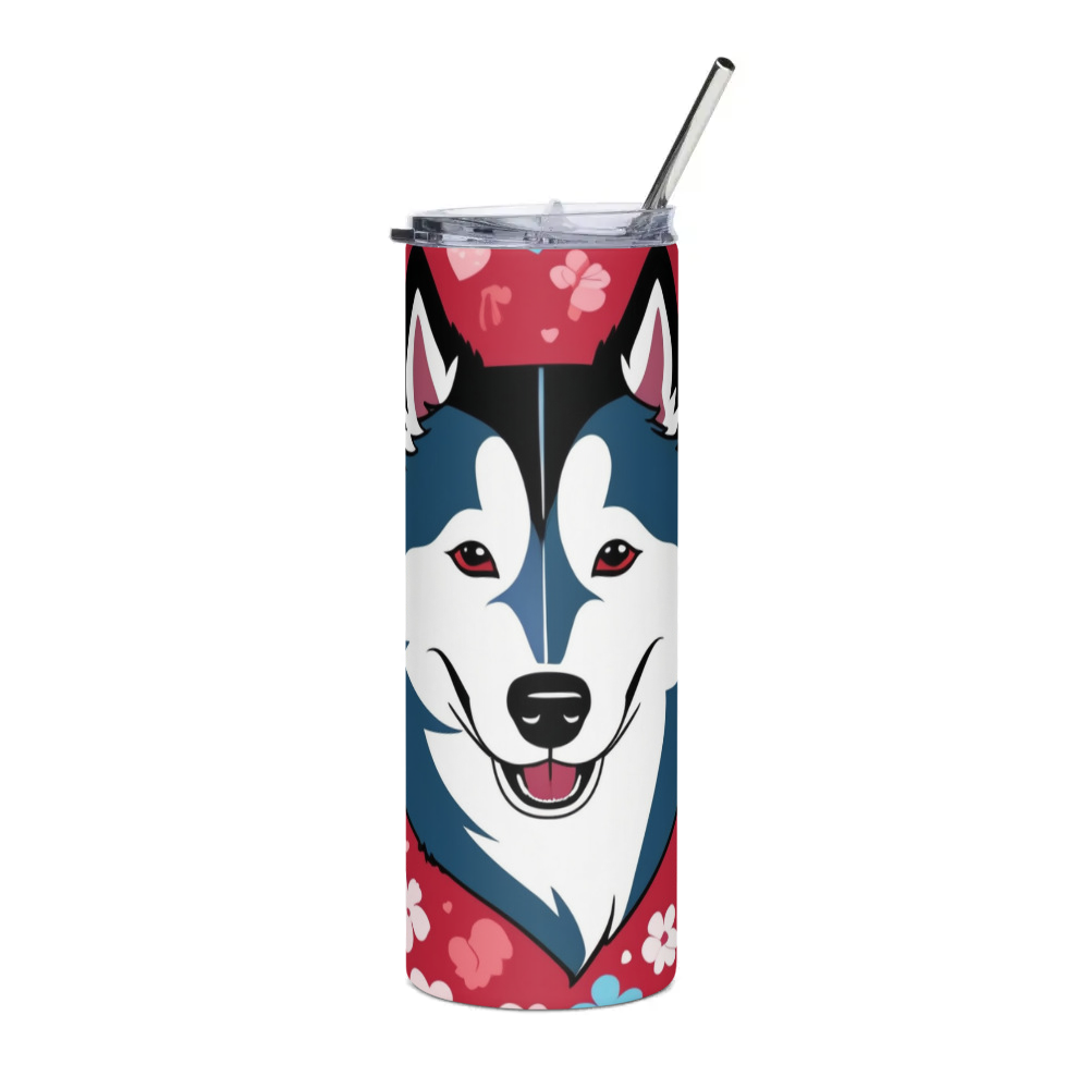 PugMug Custom Siberian Husky Stainless Steel Tumbler