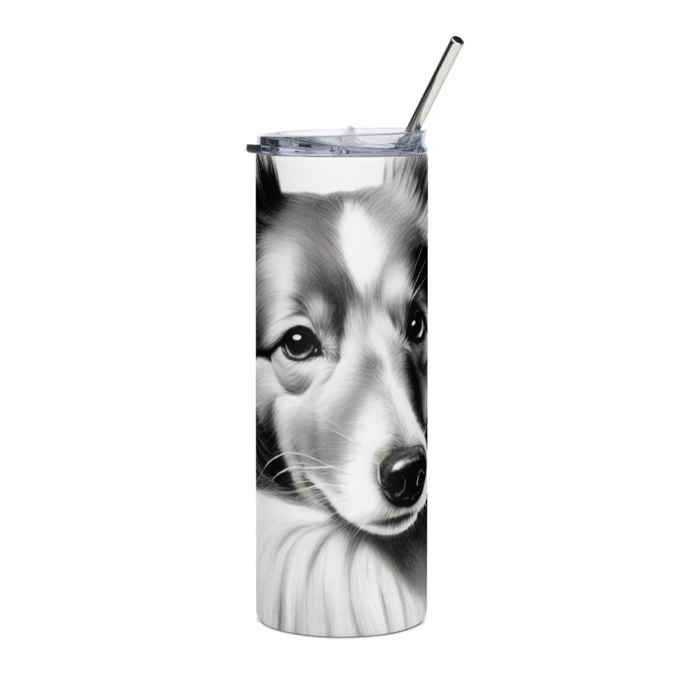 PugMug Custom Shetland Sheepdog Stainless Steel Tumbler