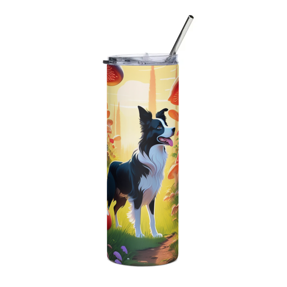 PugMug Custom Border Collie Stainless Steel Tumbler
