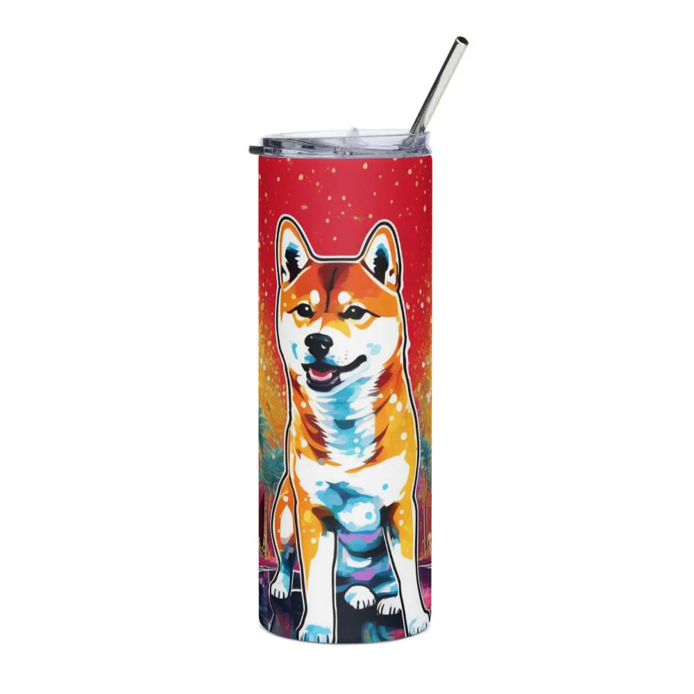 PugMug Custom Shiba Inu Stainless Steel Tumbler