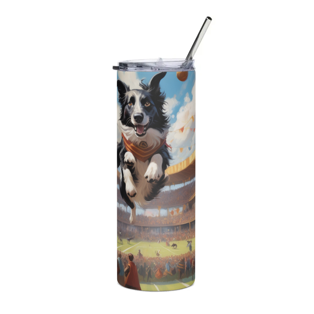 PugMug Custom Border Collie Stainless Steel Tumbler