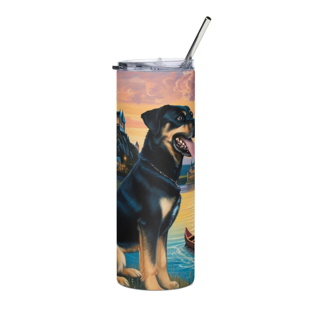 PugMug Custom Blue Stainless Steel Tumbler