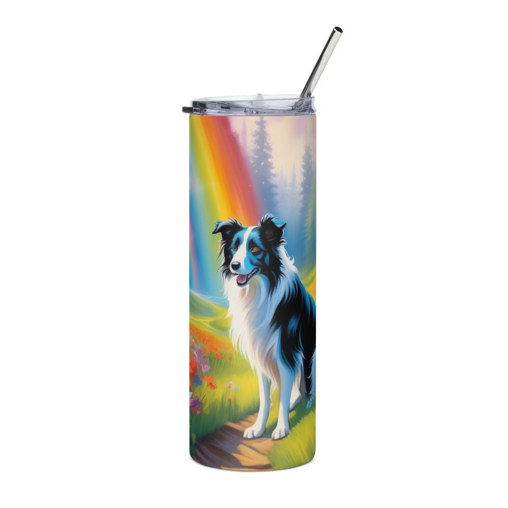 PugMug Custom Border Collie Stainless Steel Tumbler