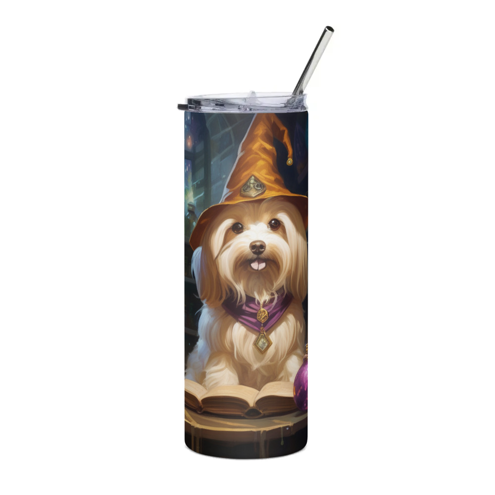 PugMug Custom Tan Havanese Dog Stainless Steel Tumbler