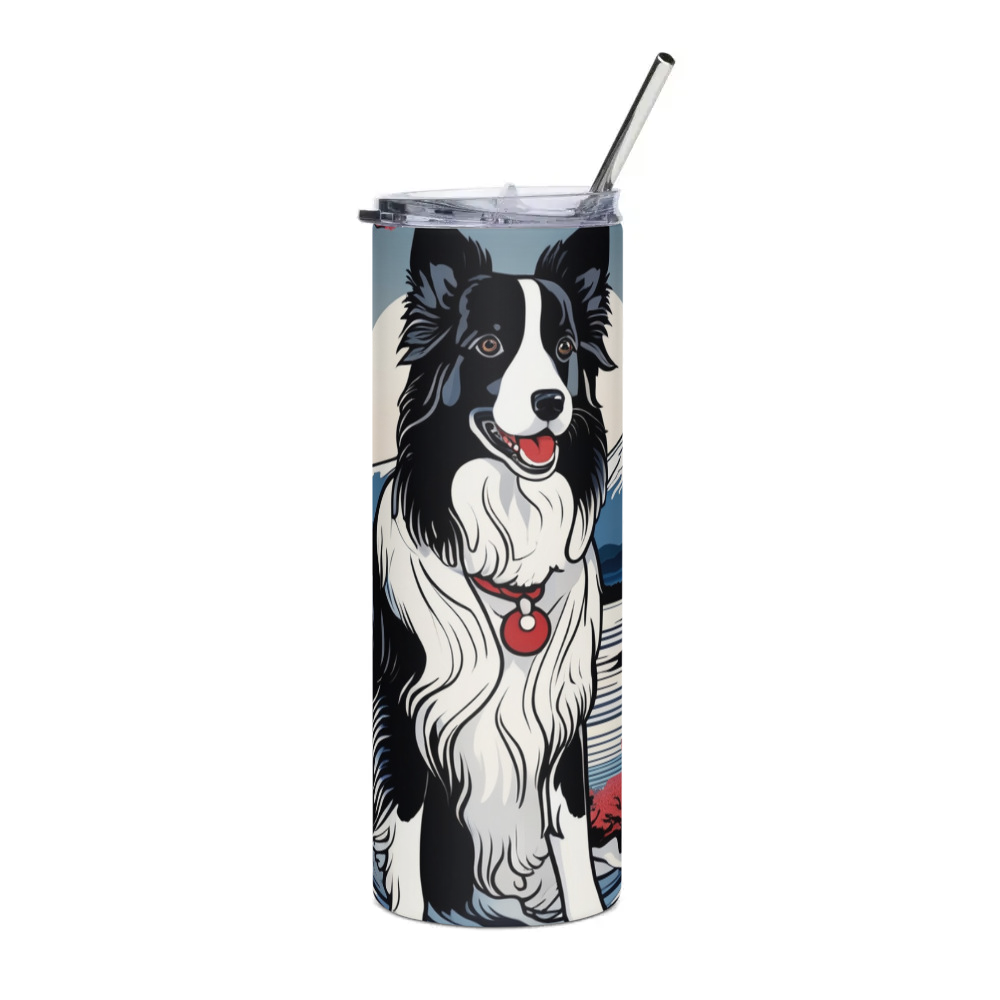 PugMug Custom Border Collie Stainless Steel Tumbler