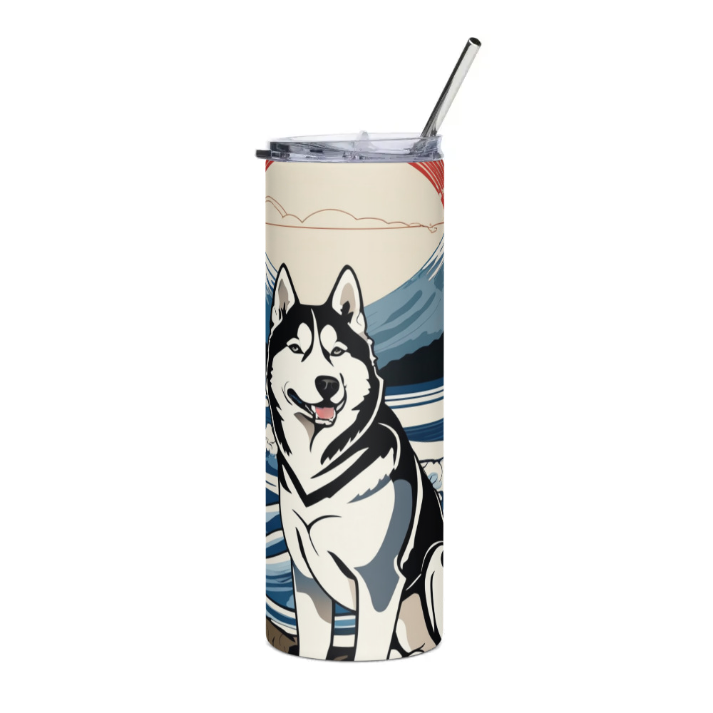 PugMug Custom Siberian Husky Stainless Steel Tumbler