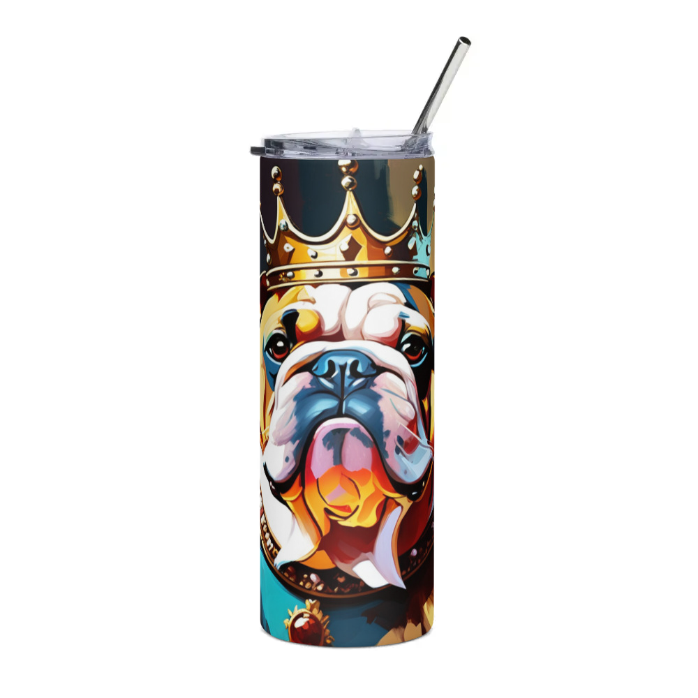 PugMug Custom Bulldog Stainless Steel Tumbler