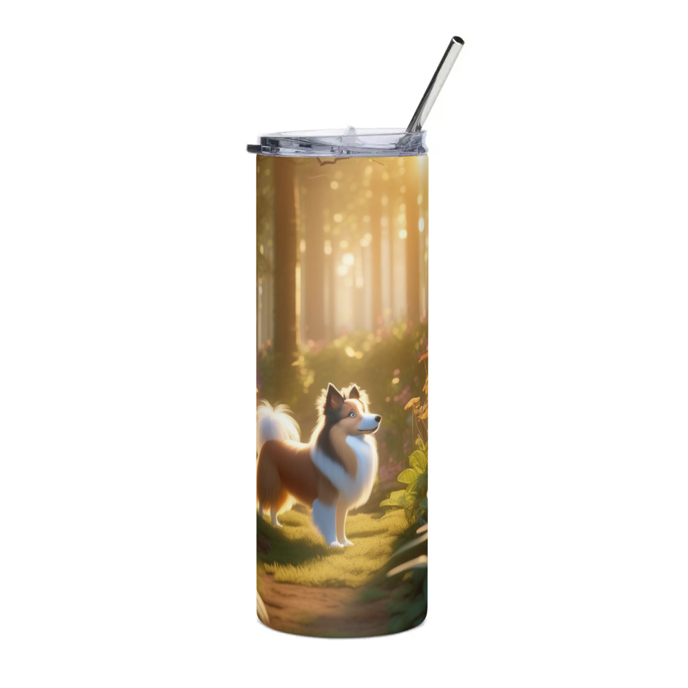 PugMug Custom Shetland Sheepdog Stainless Steel Tumbler