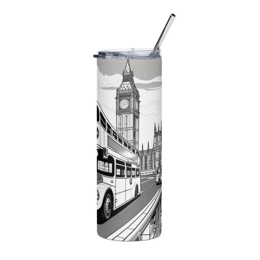 PugMug Custom Border Collie Stainless Steel Tumbler