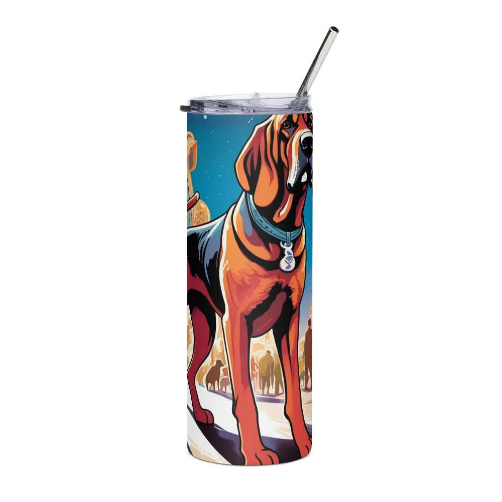 PugMug Custom Bloodhound Stainless Steel Tumbler