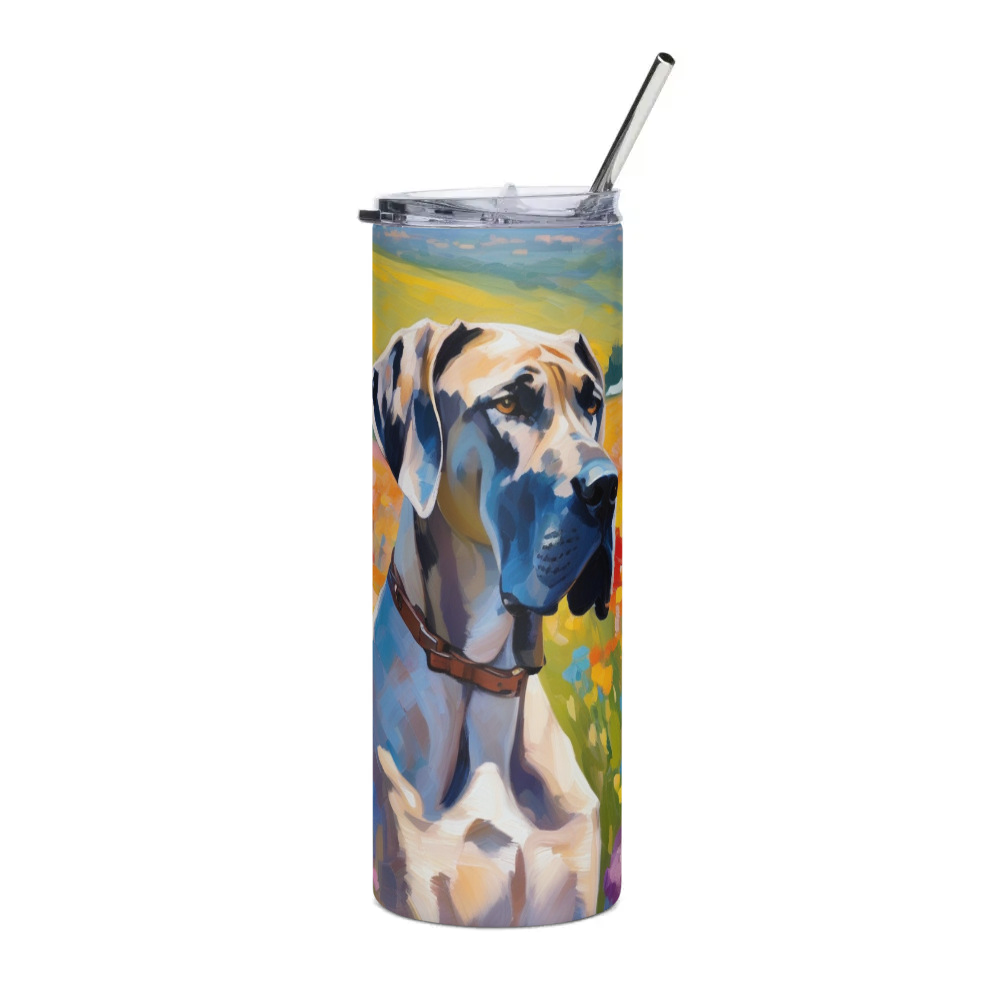 PugMug Custom Great Dane Stainless Steel Tumbler