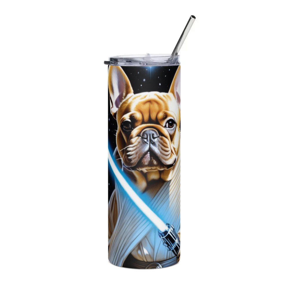 PugMug Custom Tan French Bulldog Stainless Steel Tumbler