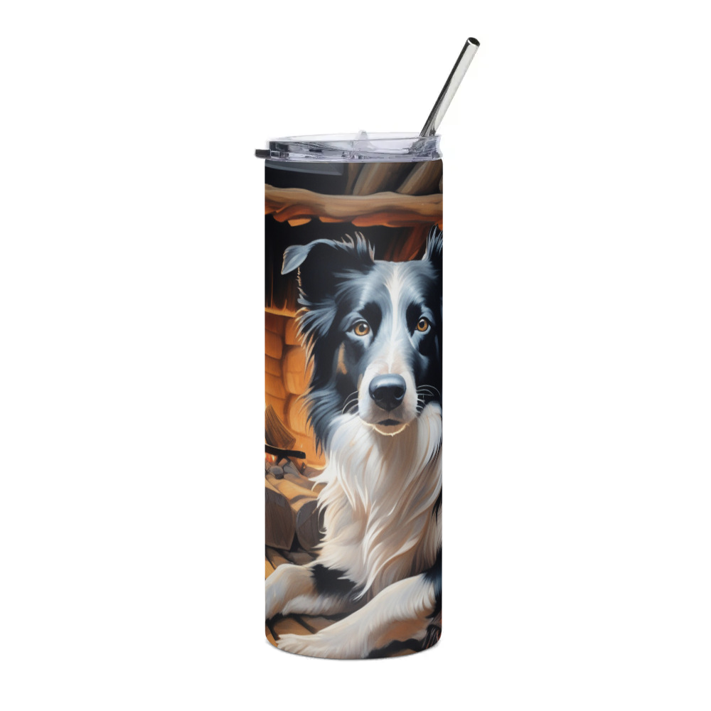 PugMug Custom Border Collie Stainless Steel Tumbler