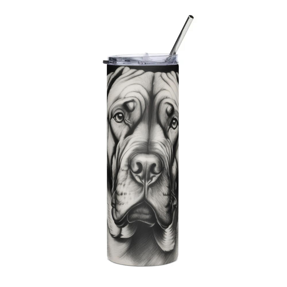 PugMug Custom Mastiff Stainless Steel Tumbler