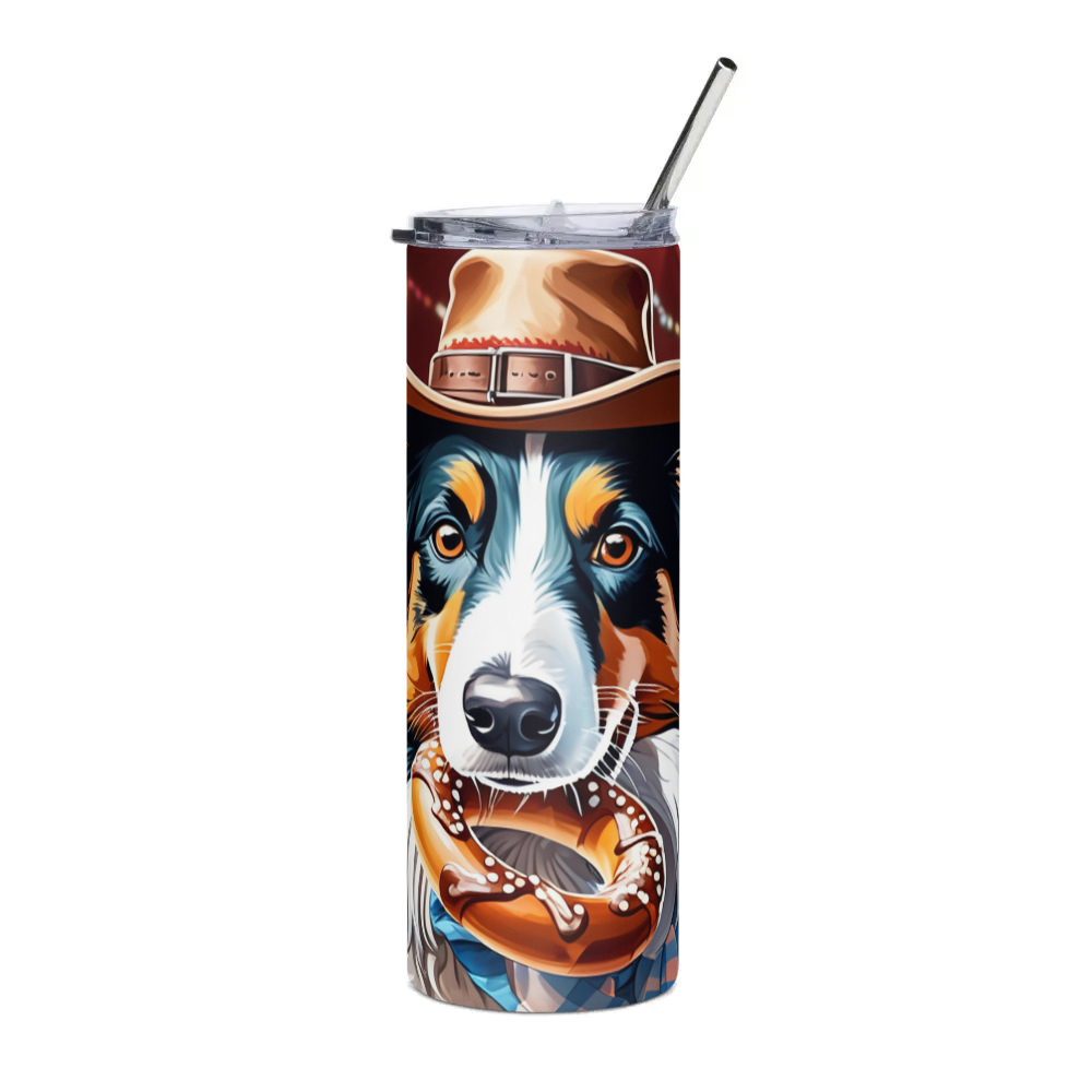 PugMug Custom Border Collie Stainless Steel Tumbler