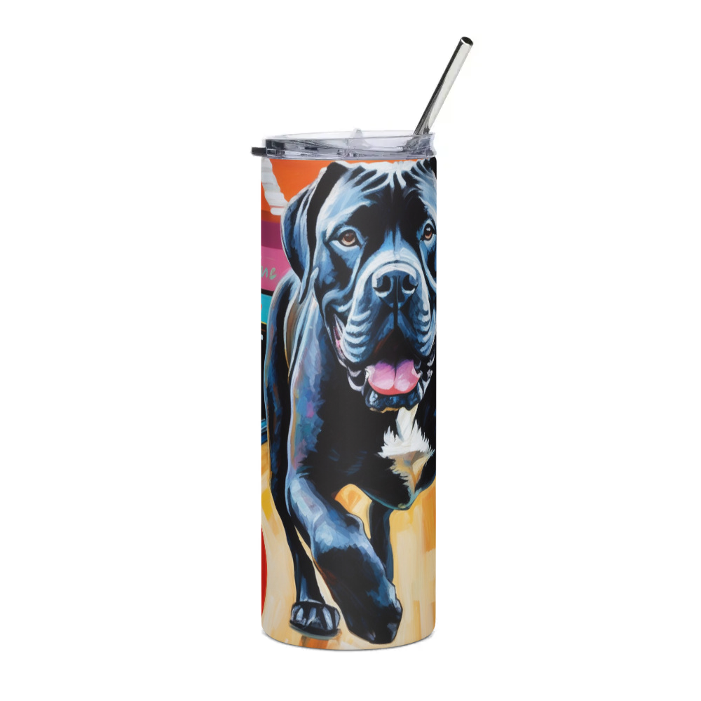 PugMug Custom Cane Corso Stainless Steel Tumbler