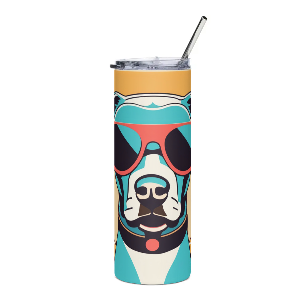 PugMug Custom Pointer Dog Stainless Steel Tumbler
