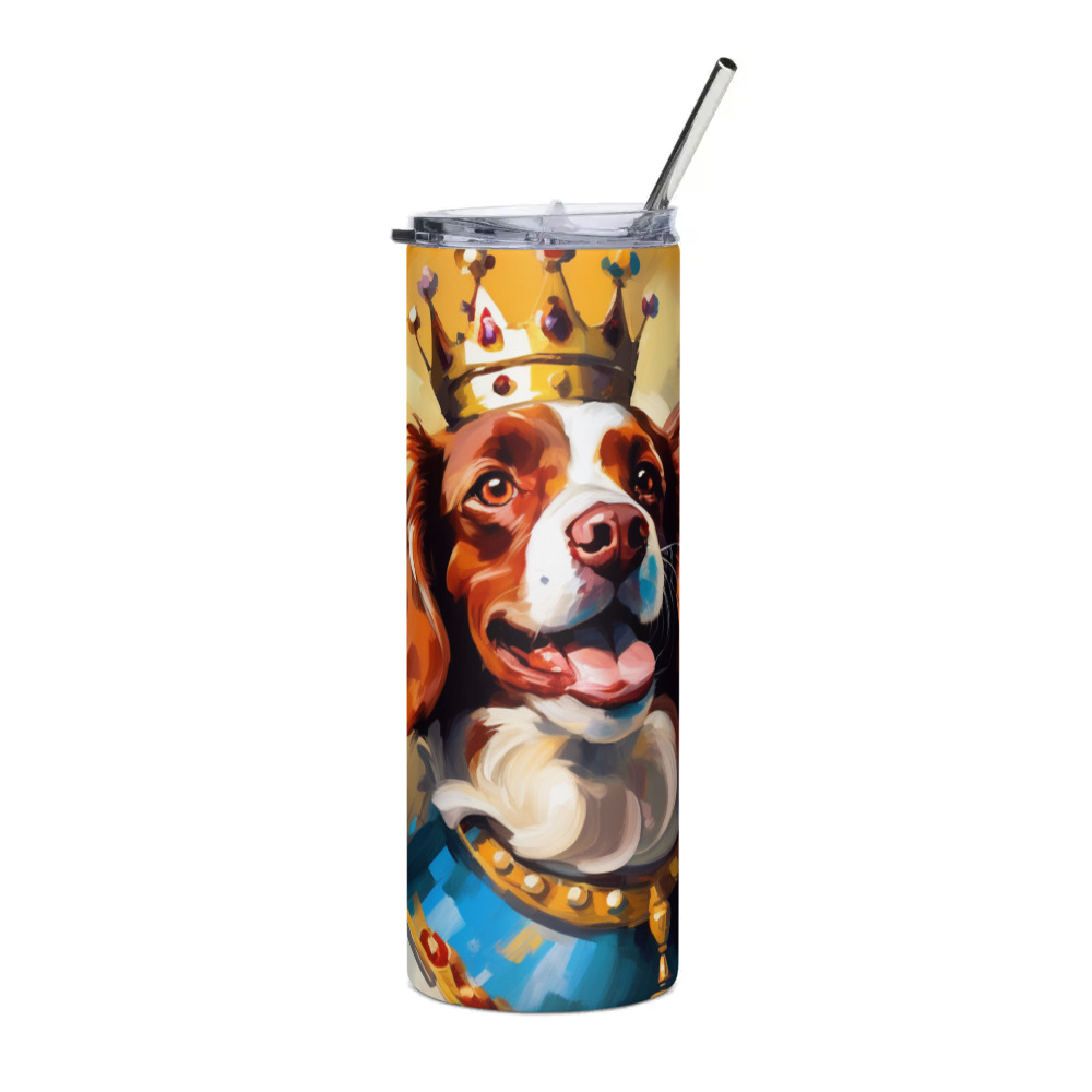 PugMug Custom Brittany Dog Stainless Steel Tumbler