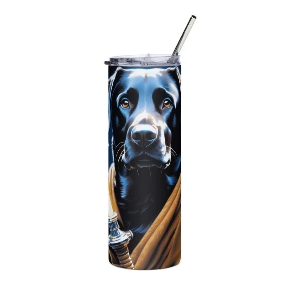 PugMug Custom Black Labrador Retriever Stainless Steel Tumbler
