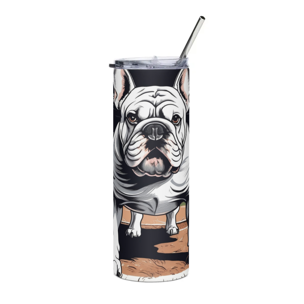 PugMug Custom Bulldog Stainless Steel Tumbler