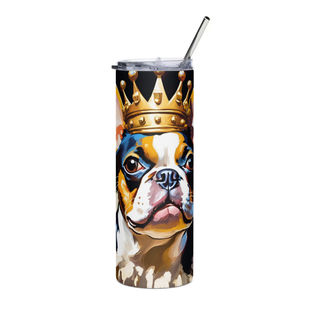 PugMug Custom Boston Terrier Stainless Steel Tumbler