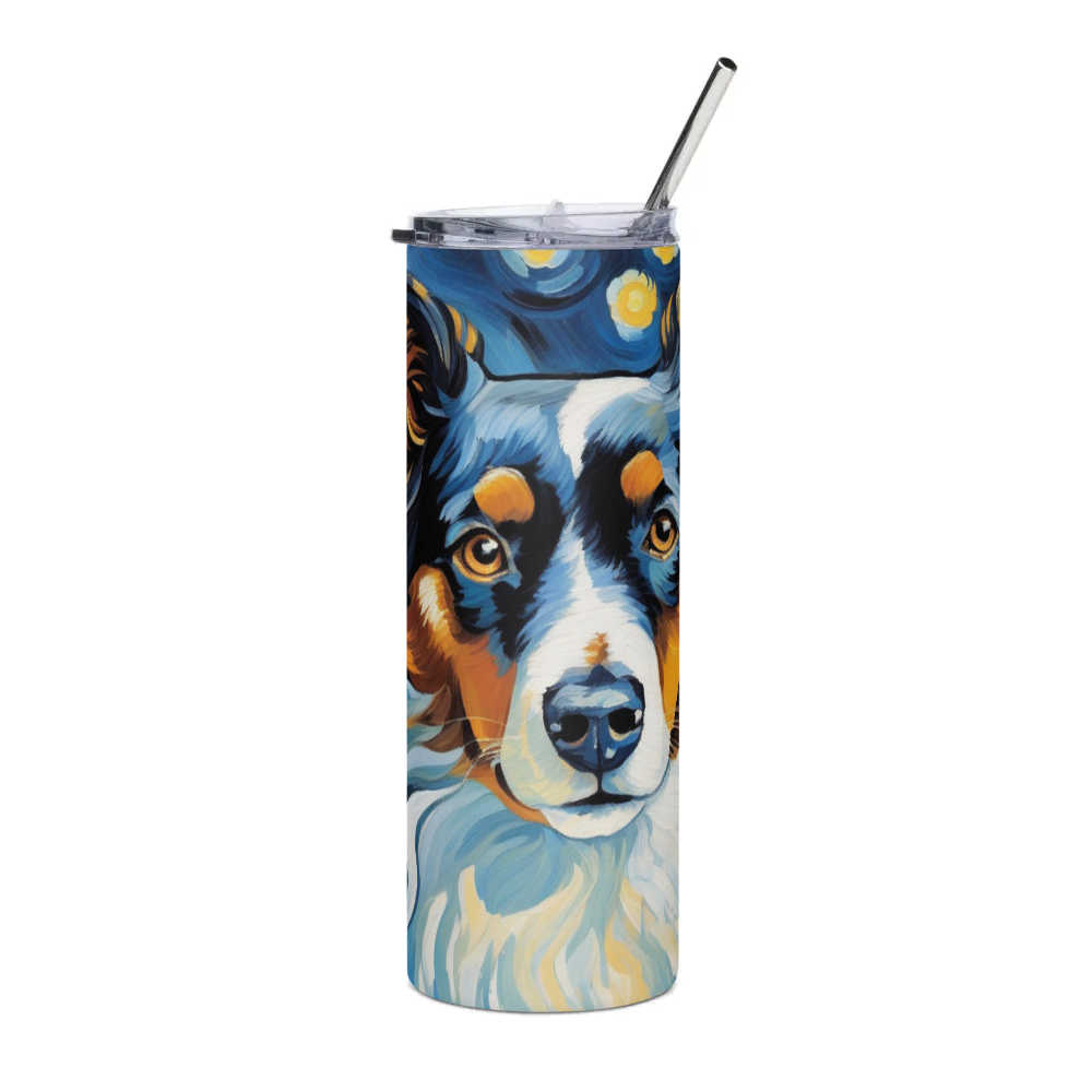 PugMug Custom Miniature American Shepherd Stainless Steel Tumbler