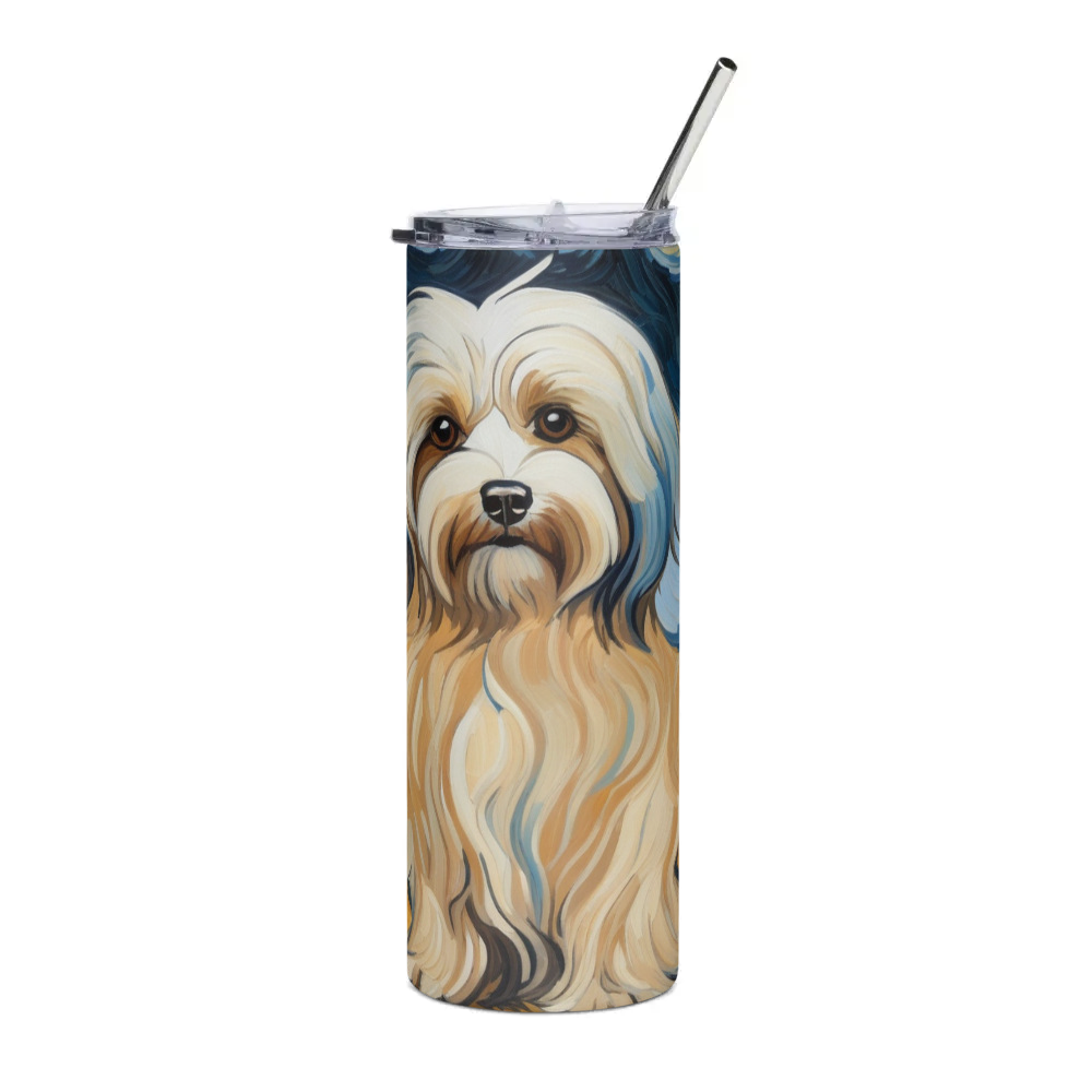 PugMug Custom Tan Havanese Dog Stainless Steel Tumbler