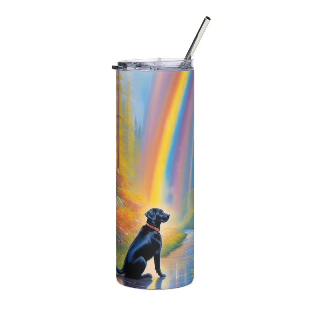 PugMug Custom Black Labrador Retriever Stainless Steel Tumbler
