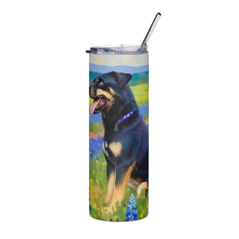 PugMug Custom Blue Stainless Steel Tumbler