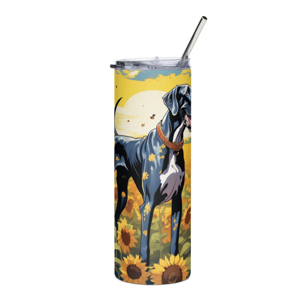 PugMug Custom Great Dane Stainless Steel Tumbler