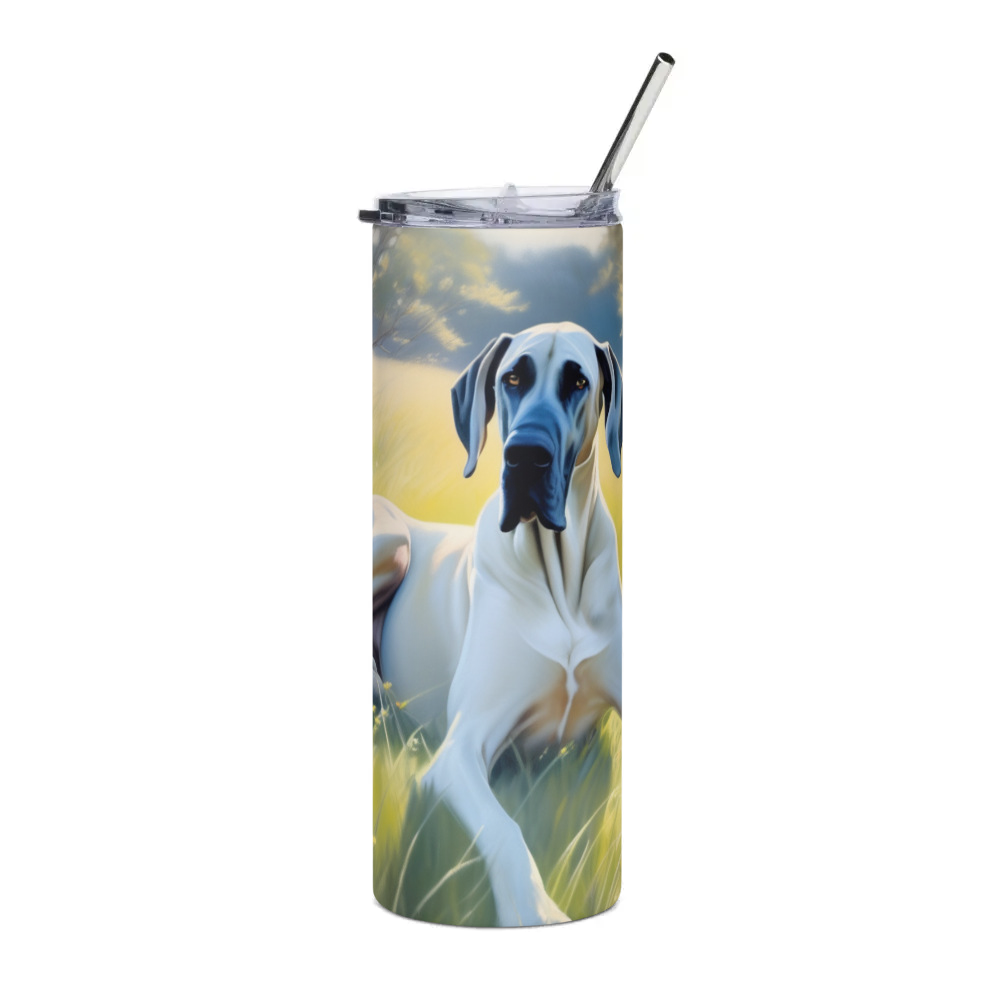 PugMug Custom Great Dane Stainless Steel Tumbler