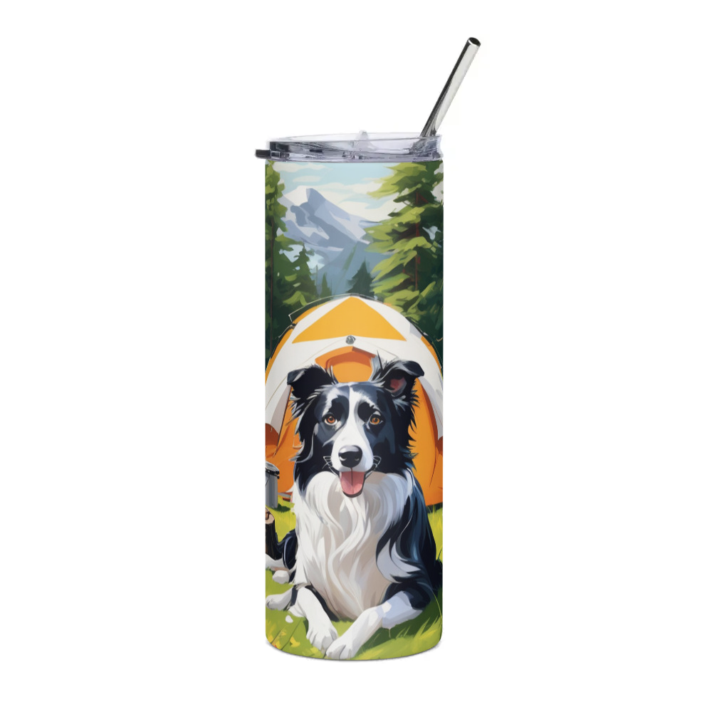 PugMug Custom Border Collie Stainless Steel Tumbler